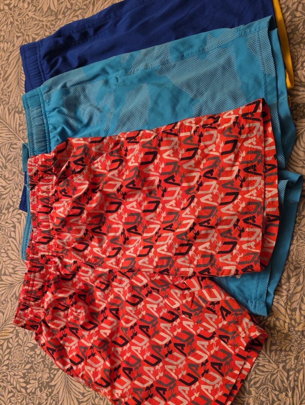 3 Pairs Of Boys' Under Armor Athletic Shorts Loose Fit